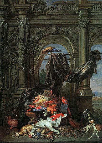Erasmus Quellinus Still Life in an Architectural Setting Norge oil painting art